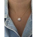 Conjunto Pérola Shell Banhado a Ouro 
