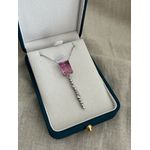 Colar Gravatinha Cristal Pink Degradê