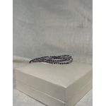 Kit 4 Pulseiras Rivieras Elástico Tanzanita