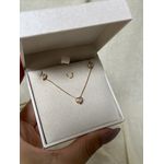 Conjunto Ponto de Luz Coração Cristal 