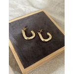 Brinco Argola Gancho Banhado a Ouro