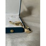 Brinco Argola Chapa Detalhe Torcido Banhado a Ouro 