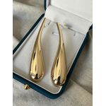 Brinco Gota Pendente Banhado a Ouro 