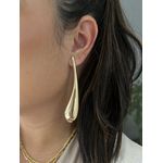 Brinco Gota Pendente Banhado a Ouro 