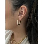 Brinco Argola Banhado a Ouro 