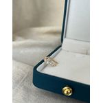 Piercing Fake Cravejado Banhado a Ouro 
