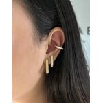 Piercing Fake Cravejado Banhado a Ouro 