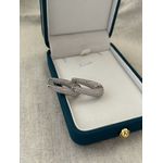 Brinco Argola Gota Cravejada Banhado Ródio Branco