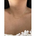 Colar Veneziana Banho Ouro 