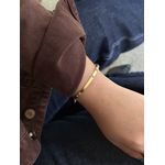 Bracelete Fino Ajustável Banhado a Ouro