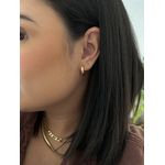 Brinco Argola Fina Banhada a Ouro 