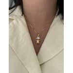 COLAR FILHOS COM PÉROLA BANHADO A OURO 