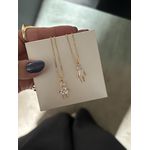 COLAR FILHOS ZIRCÔNIA CRISTAL BANHADO A OURO 