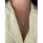 COLAR FILHOS ZIRCÔNIA CRISTAL BANHADO A OURO 
