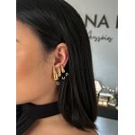 BRINCO ARGOLA GOTA CLICK BANHADO A OURO