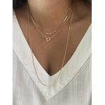 Colar Mini Elos Português Fecho Boia 