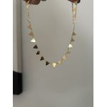 CHOKER TRIÂNGULOS BANHADA A OURO