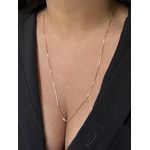 COLAR VENEZIANA PALITOS 60CM BANHADO A OURO