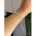 Pulseira Riviera Baguete Cristal 