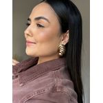 Brinco Caracol Banhado a Ouro 