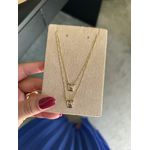 Escapulário Sagrado Coração de Jesus Banhado a Ouro