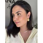 BRINCO GOTA CANELADA BANHADO A OURO 