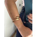 BRACELETE GOTA DUPLA BANHADO A OURO