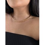 COLAR ARO REDONDO LISO BANHADO A OURO