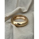 BRACELETE REDONDO MAXI BANHADO A OURO 