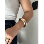 BRACELETE REDONDO MAXI BANHADO A OURO 
