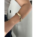 BRACELETE TORCIDO BANHADO A OURO 