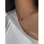 CHOKER DE OLHO GREGO BANHADA A OURO