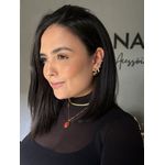 PINGENTE RESINA OVAL TERRACOTA BANHADO A OURO