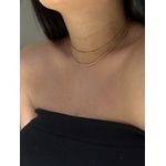 COLAR ELOS LONGO 70CM BANHADO A OURO