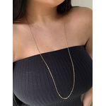 COLAR MINI ELOS LONGO 80CM BANHADO A OURO