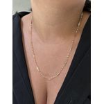 COLAR CHAPINHAS ALTERNADAS BANHADO A OURO 