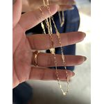 COLAR CHAPINHAS ALTERNADAS BANHADO A OURO 