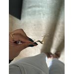 Bracelete Formato Orgânico Ajustável Banhado a Ouro