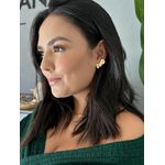 BRINCO EAR CUFF ORGÂNICO BANHADO A OURO