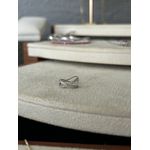 Piercing Fake X Cravejado Banhado a Ródio Branco 