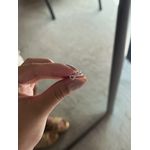 Piercing Fake X Cravejado Banhado a Ródio Branco 