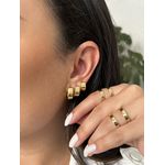 Trio Argolinhas Quadradas Click