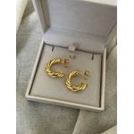 BRINCO ARGOLA TORCIDA BANHADO A OURO