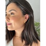 BRINCO ARGOLA TORCIDA BANHADO A OURO