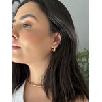 BRINCO ARGOLA TORCIDA BANHADO A OURO