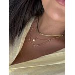 COLAR RABO DE RATO ENTREMEIOS OVAIS BANHADO A OURO 