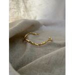 BRACELETE ONDULADO TORCIDO BANHADO A OURO