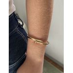 BRACELETE PREGO BANHADO A OURO