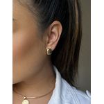 Brinco Quadrado Abaulado 