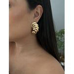 Brinco Caracol Banhado a Ouro 